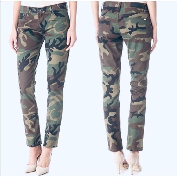 Baldwin Kansas City The Andi Boyfriend Camo Pant Sz 27 - Picture 1 of 7